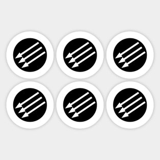 Three Arrows x6 Pack Sticker